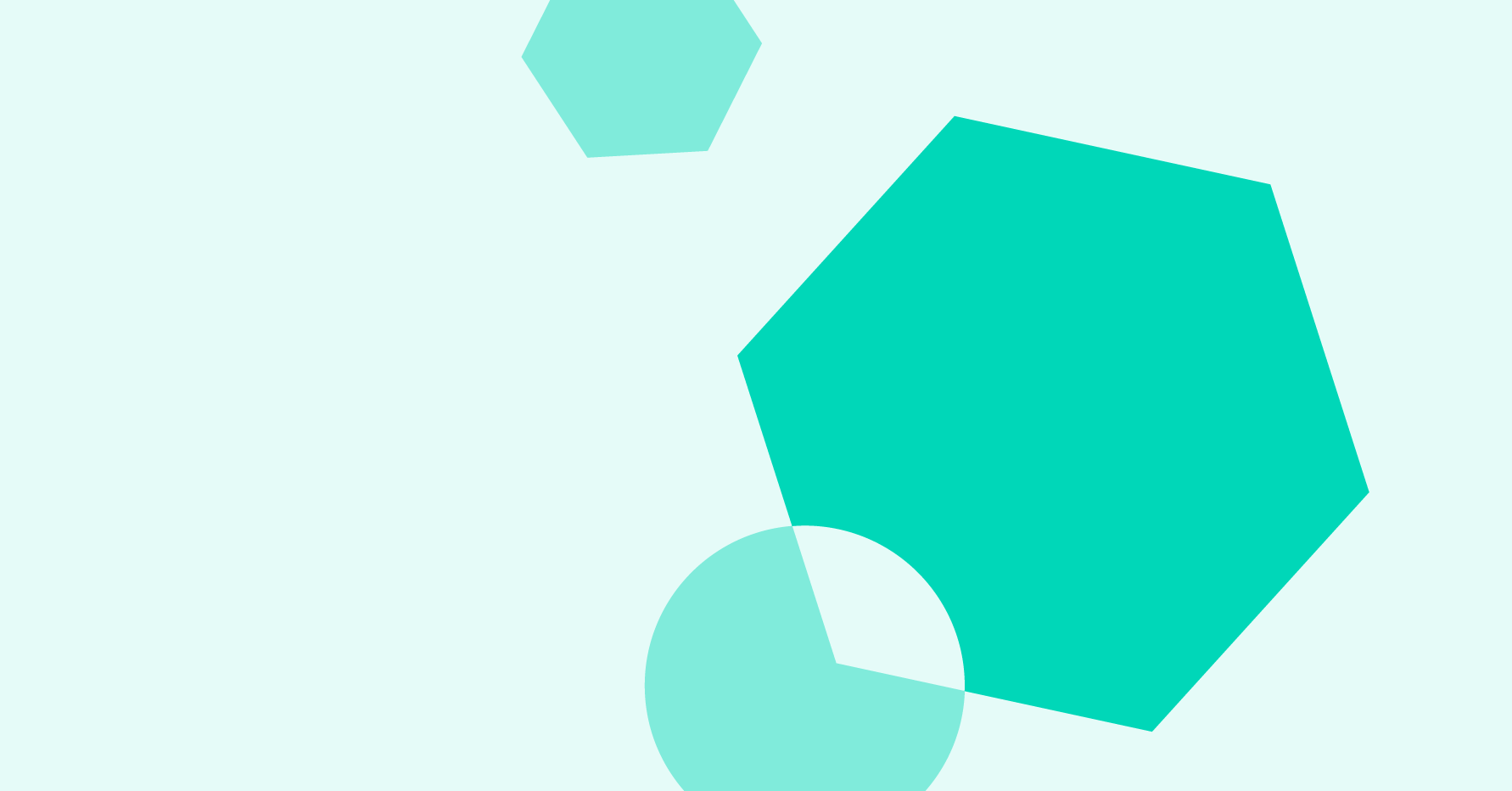 Stylistic illustration of a polygon intersecting a circle